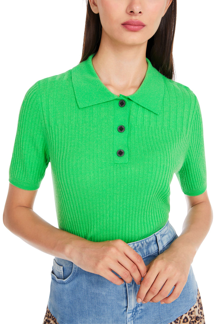 Marc Cain Sports Polo Shirt Dark Apple Green YS 53.06 M80 549 - Olivia Grace Fashion