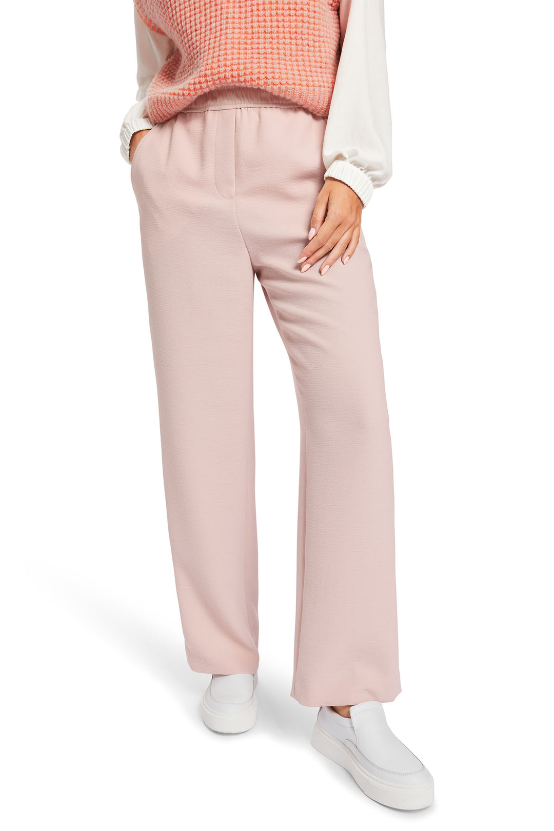 Marc Cain Sports Pull On Trousers Rosewater Pink XS 81.15 W12 168 - Olivia Grace Fashion