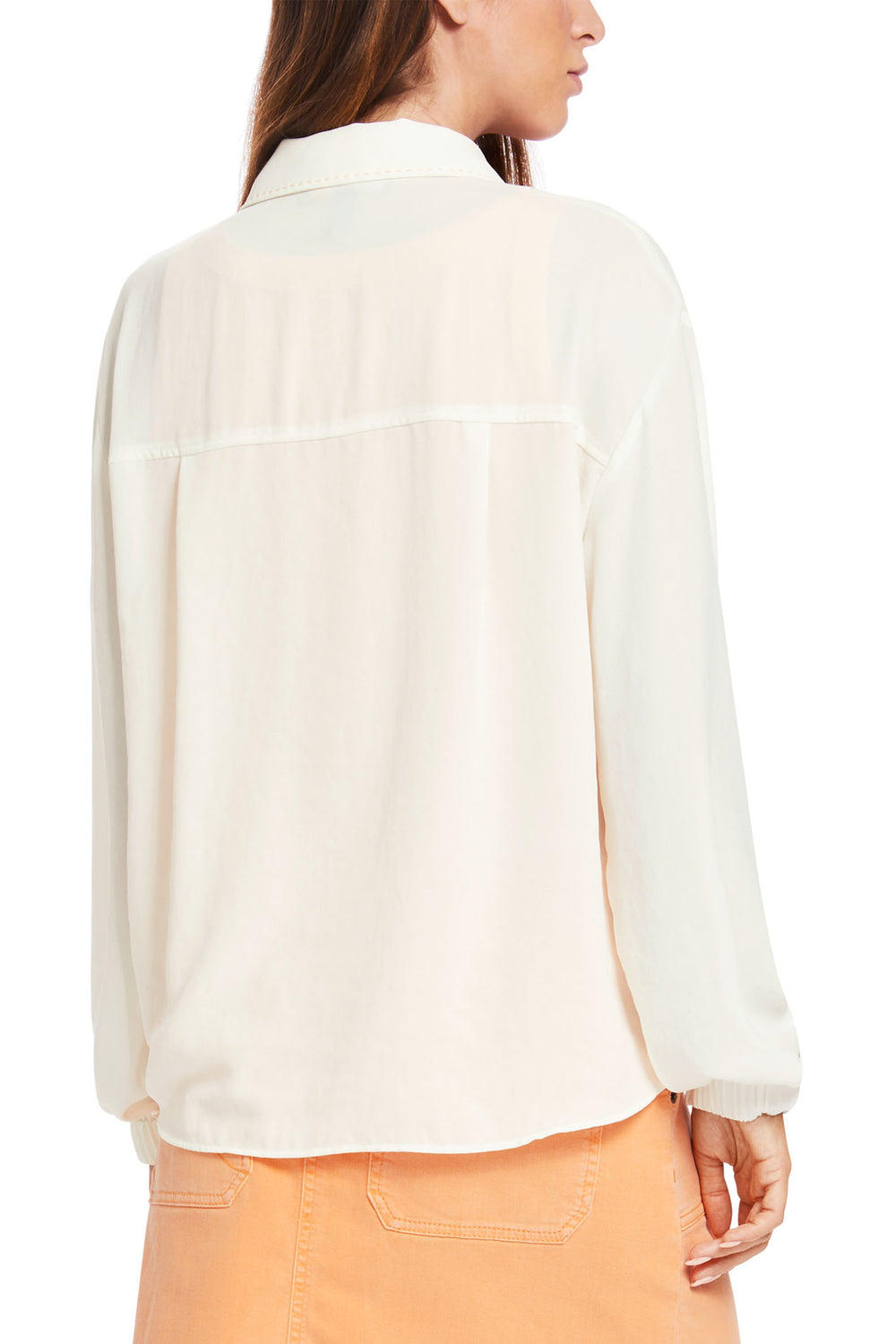 Marc Cain Sports Shirt Off White Cream Relaxed Fit XS 51.08 W41 110 - Olivia Grace Fashion