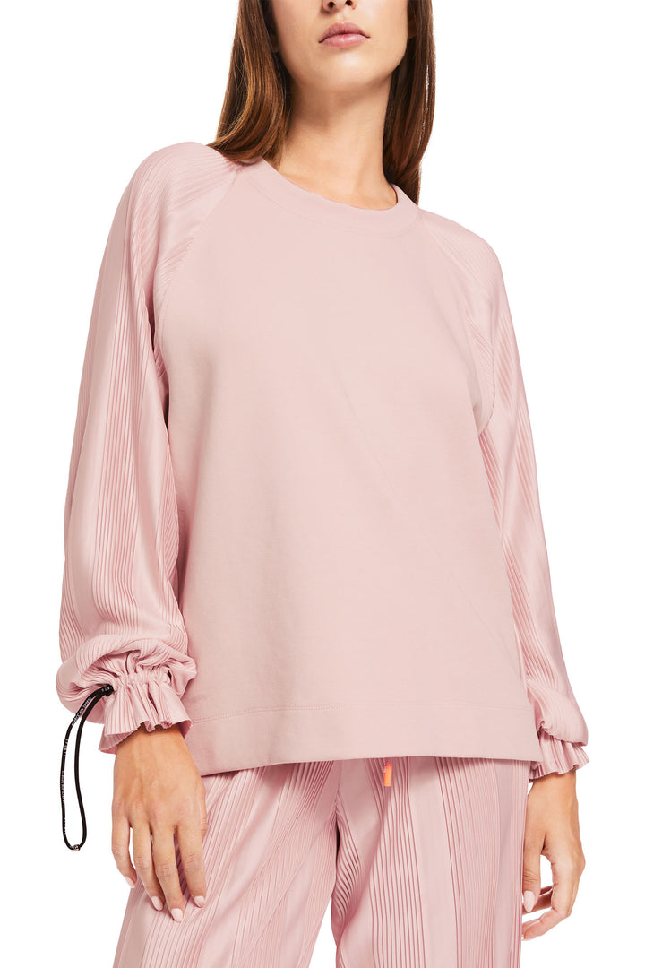 Marc Cain Sports Sweatshirt Top Rosewater Pink XS 44.01 J09 - Olivia Grace Fashion