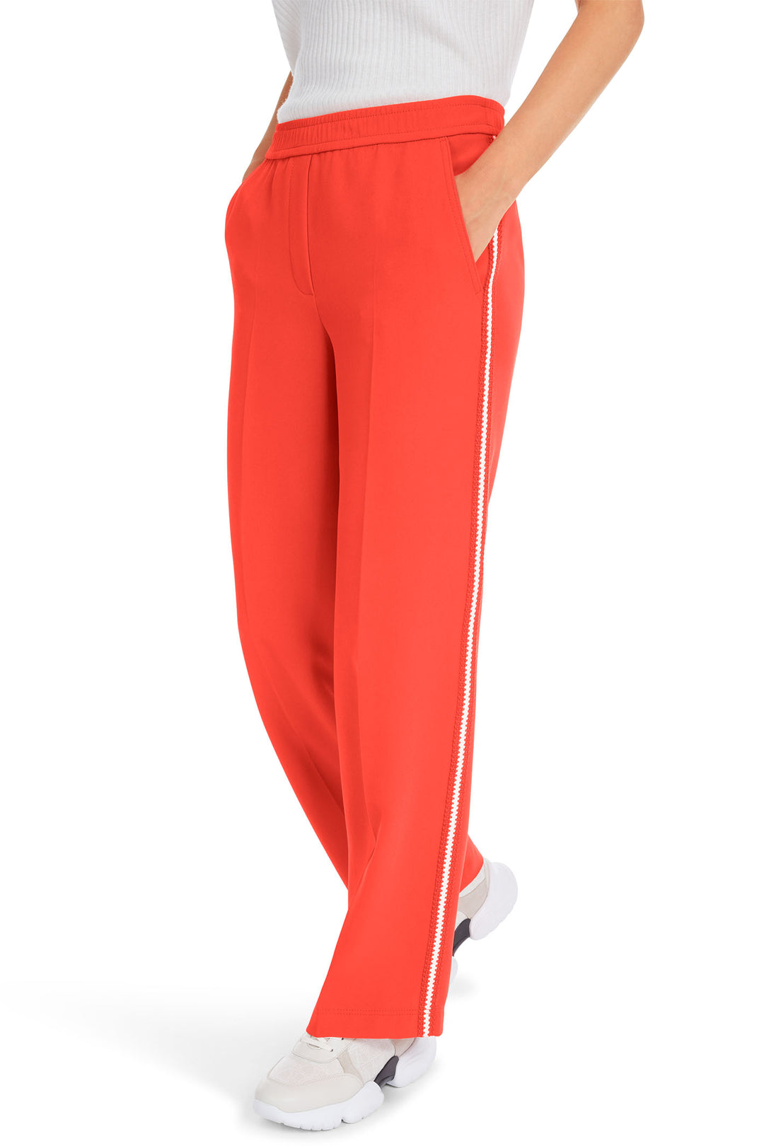 Marc Cain Sports Trousers Campari Red YS 81.13 W05 278 - Olivia Grace Fashion