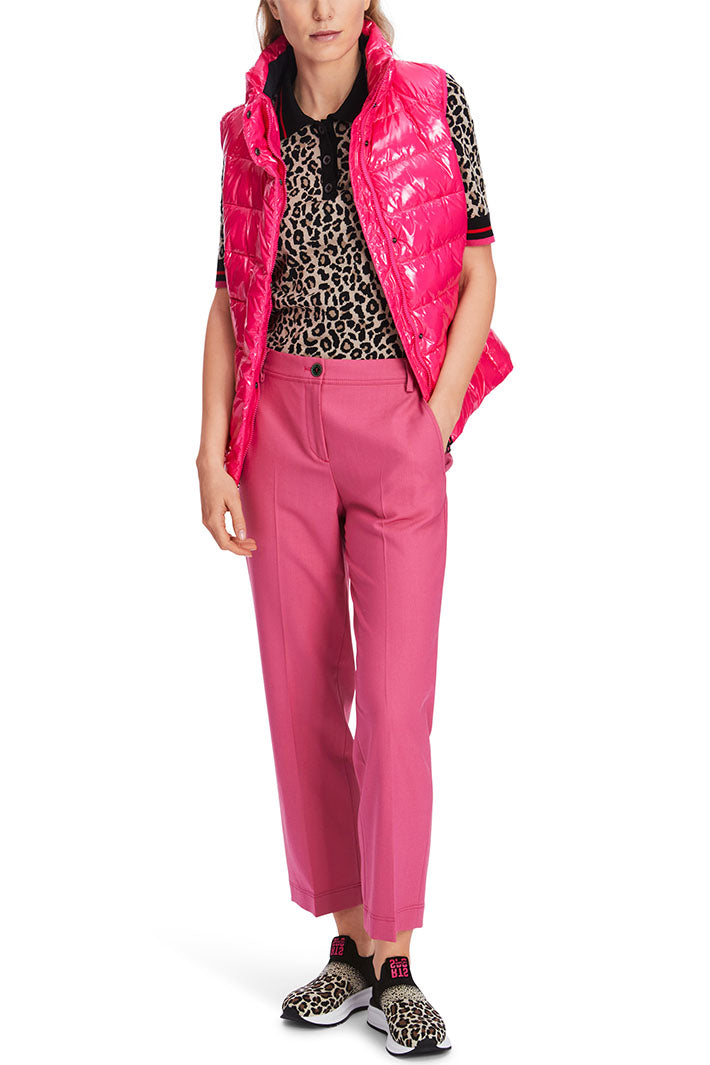 Marc Cain Sports Trousers Cropped Dragon Fruit Pink XS 81.16 W46 244 - Olivia Grace Fashion