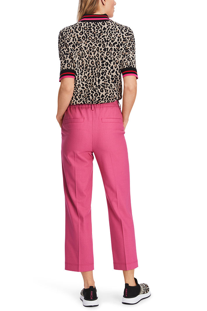 Marc Cain Sports Trousers Cropped Dragon Fruit Pink XS 81.16 W46 244 - Olivia Grace Fashion