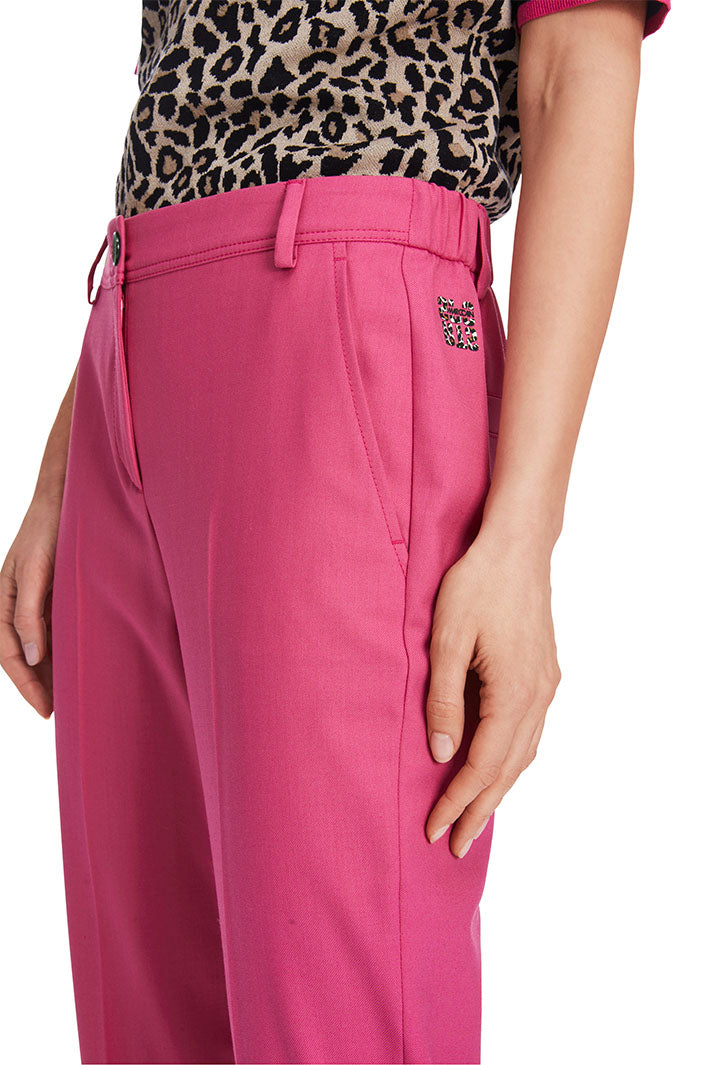 Marc Cain Sports Trousers Cropped Dragon Fruit Pink XS 81.16 W46 244 - Olivia Grace Fashion