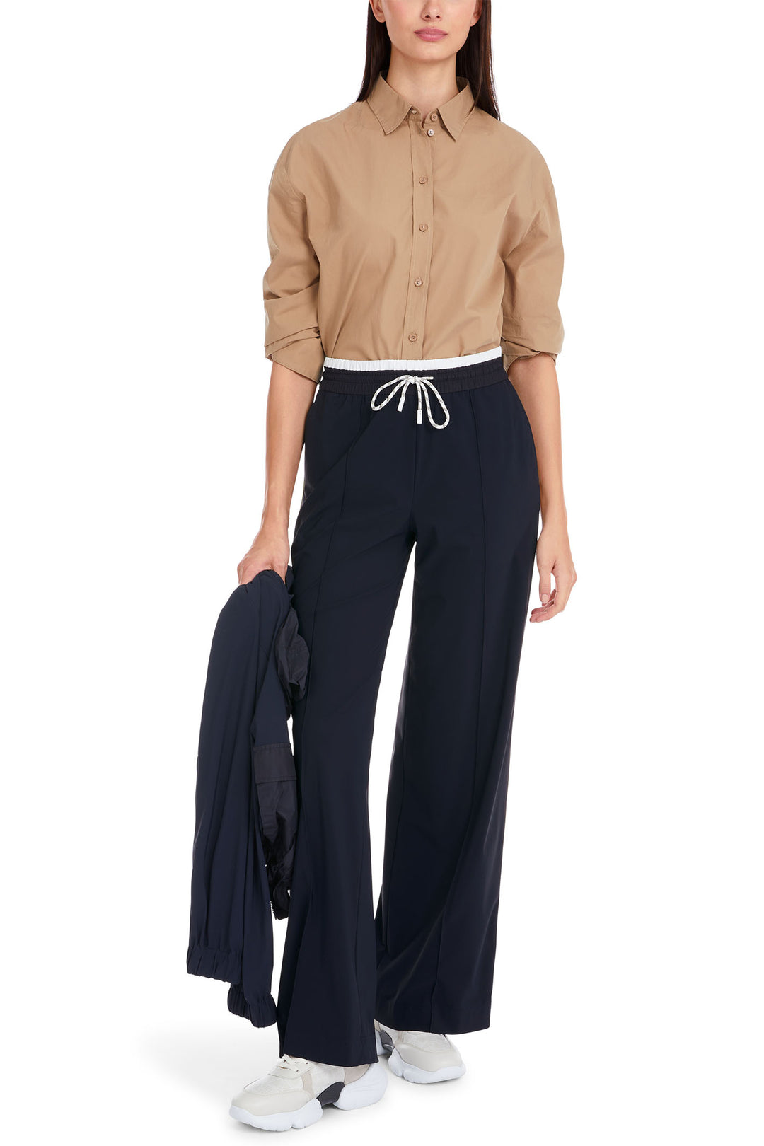 Marc Cain Sports Trousers Jersey Navy YS 81.41 J40 394 - Olivia Grace Fashion