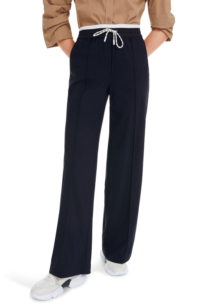 Marc Cain Sports Trousers Jersey Navy YS 81.41 J40 394 - Olivia Grace Fashion