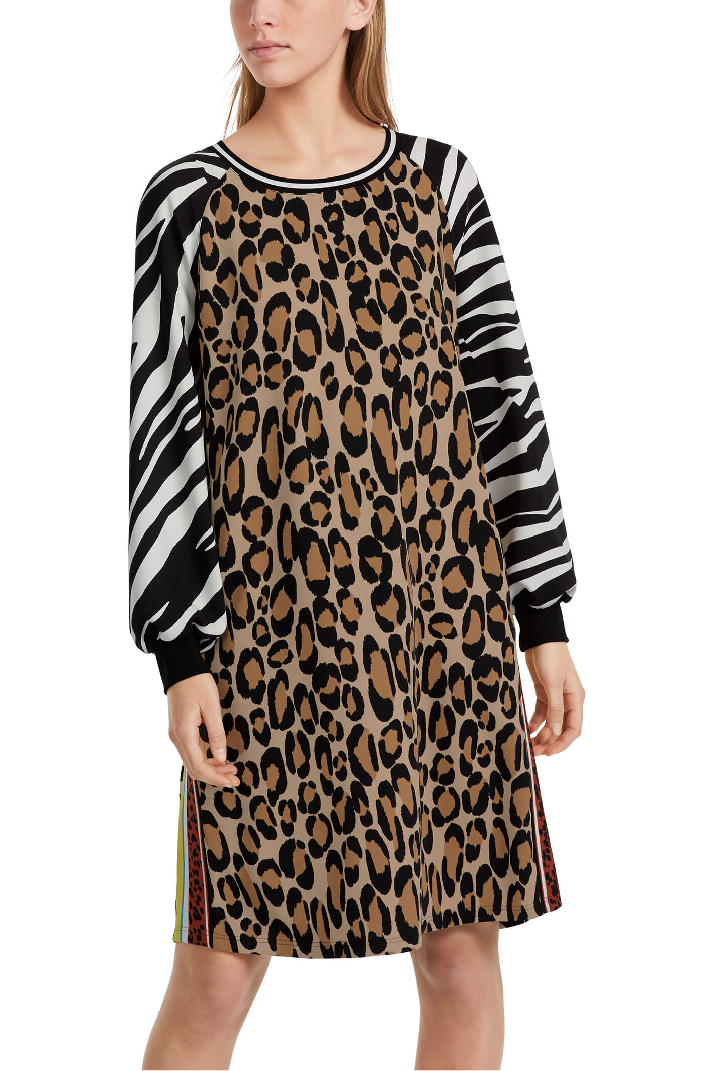 Marc Cain Sports VS 21.10 W04 910 Black White Animal Print Dress