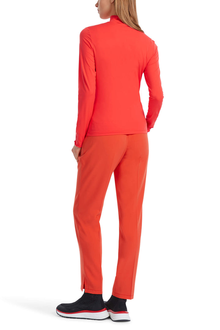 Marc Cain Sports VS 48.27 J18 278 Campari Orange Long Sleeve T-Shirt - Olivia Grace Fashion