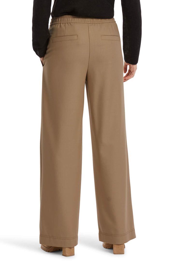 Marc Cain Sports VS 81.02 W46 Welby Soft Coffee Wide Fit Trousers - Olivia Grace Fashion