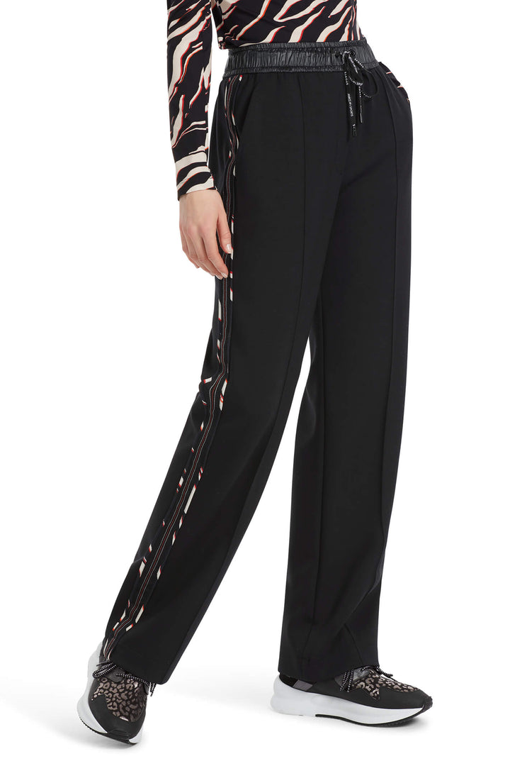 Marc Cain Sports VS 81.25 J06 Welby 900 Black Pull On Trousers - Olivia Grace Fashion