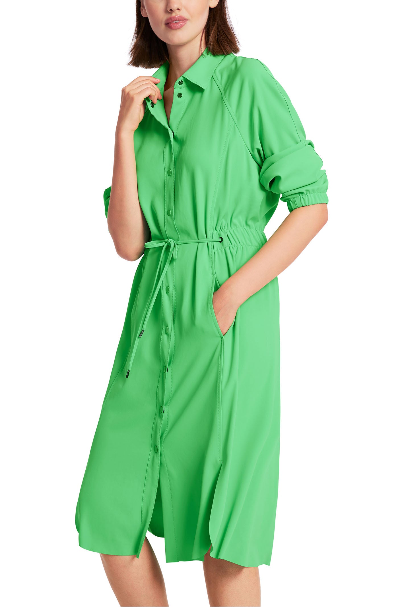 Bright green shirt dress hotsell