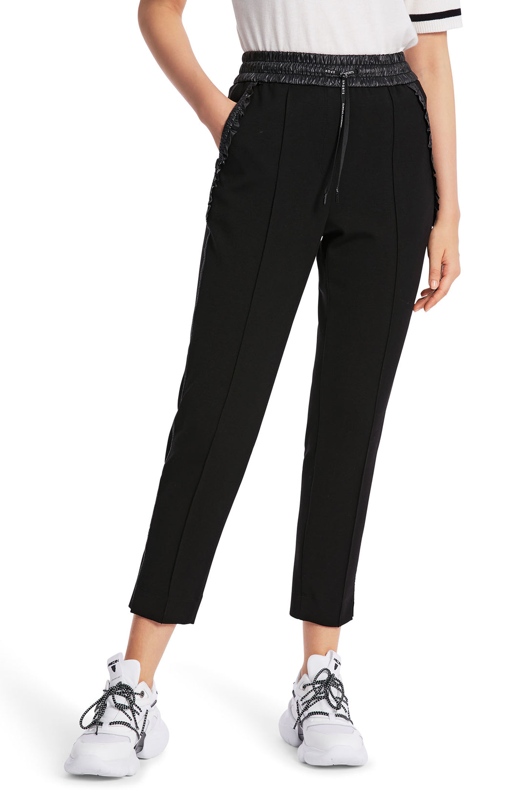 Marc Cain Sports WS 81.38 J06 900 Black Rhodos Trousers - Olivia Grace Fashion