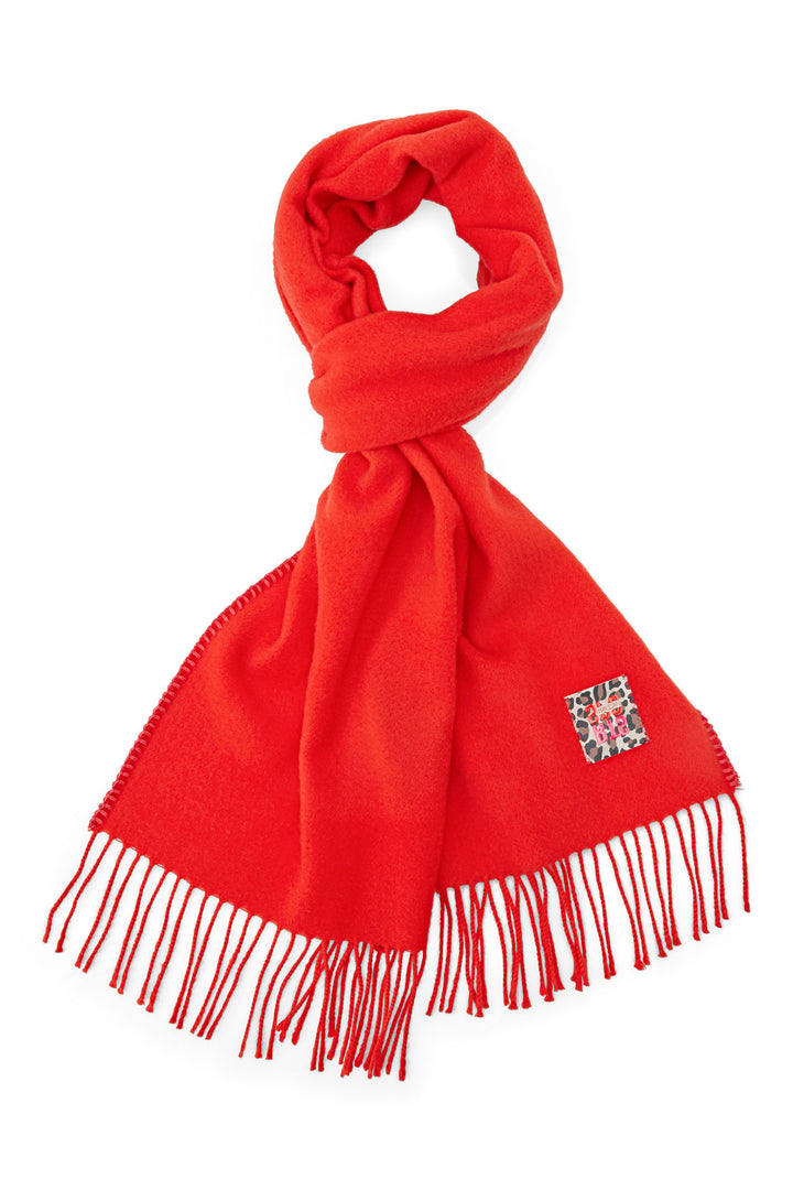 Marc Cain Sports XS B4.09 Z12 Scarf 270 Bright Fire Red