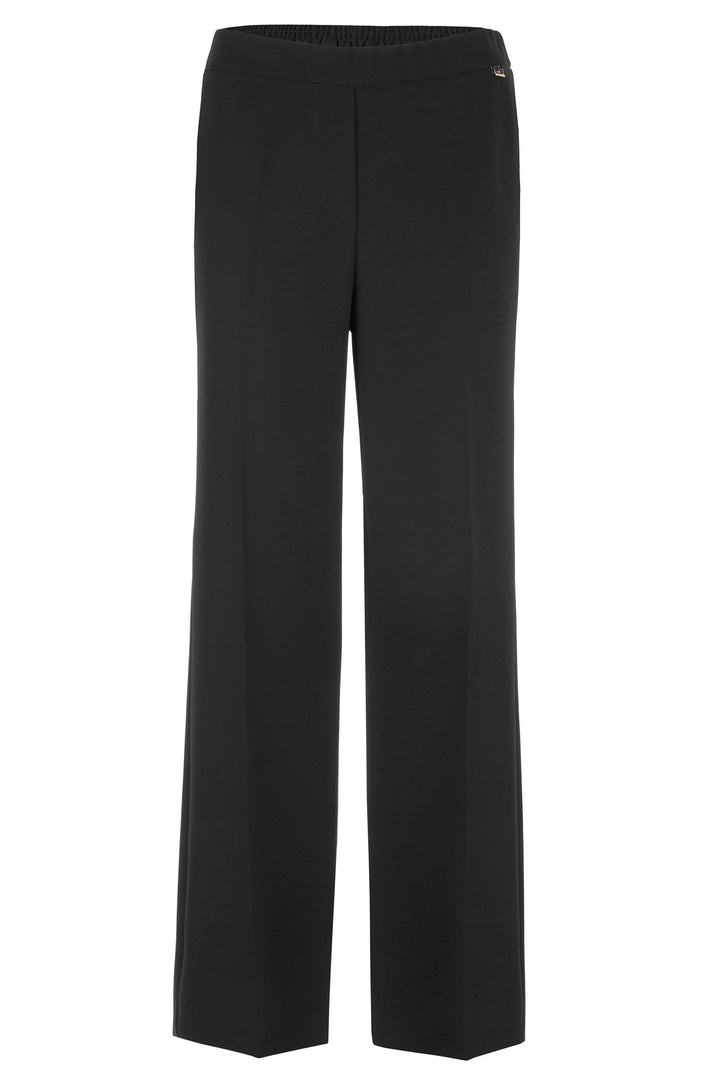 Marc Cain WP 81.15 W65 900 Black Washington Wide Fit Trousers - Olivia Grace Fashion