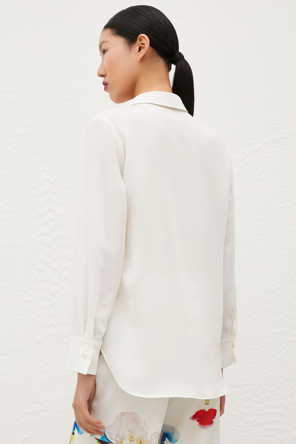 Marella Bali 2423116053200 White Flower Print Shirt - Olivia Grace Fashion