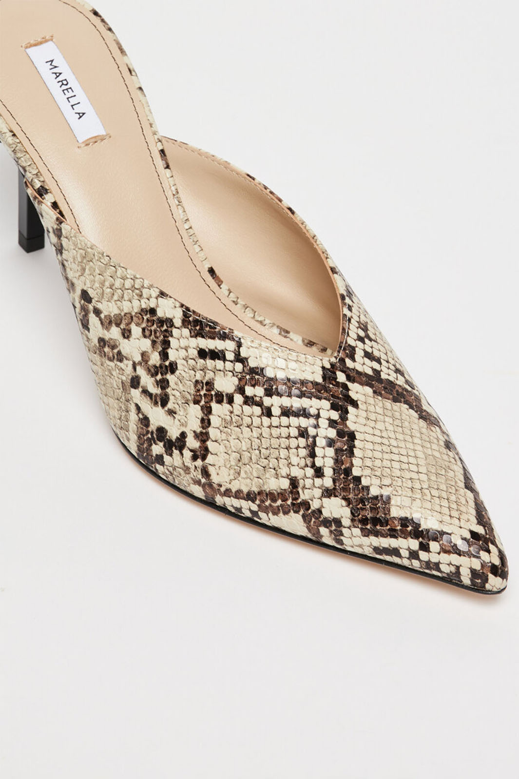 Marella Shoes Cleofe Stone Python Print 2513521046200 001 - Olivia Grace Fashion