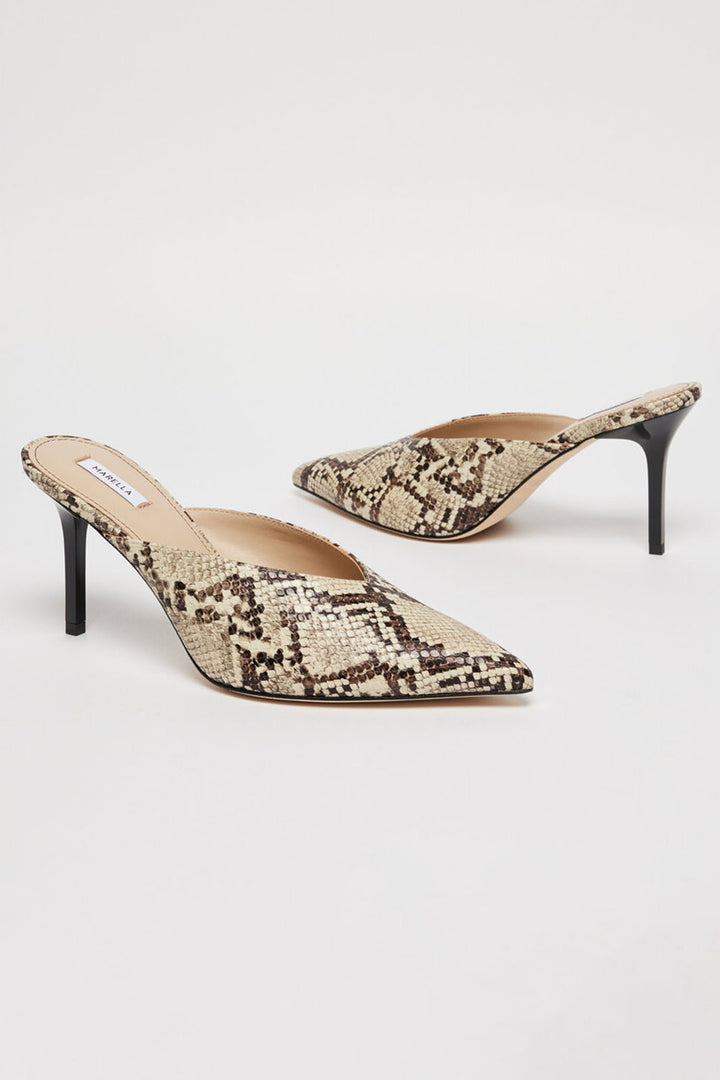 Marella Shoes Cleofe Stone Python Print 2513521046200 001 - Olivia Grace Fashion