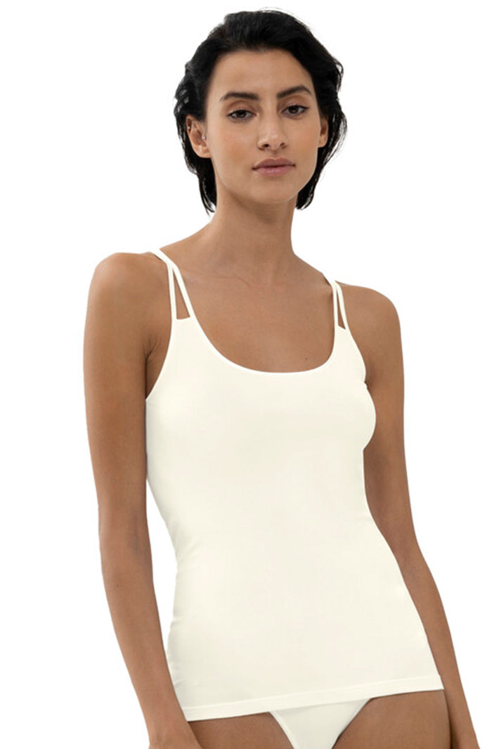 Mey 55200 Champagne Spaghetti Strap Vest Top - Olivia Grace Fashion