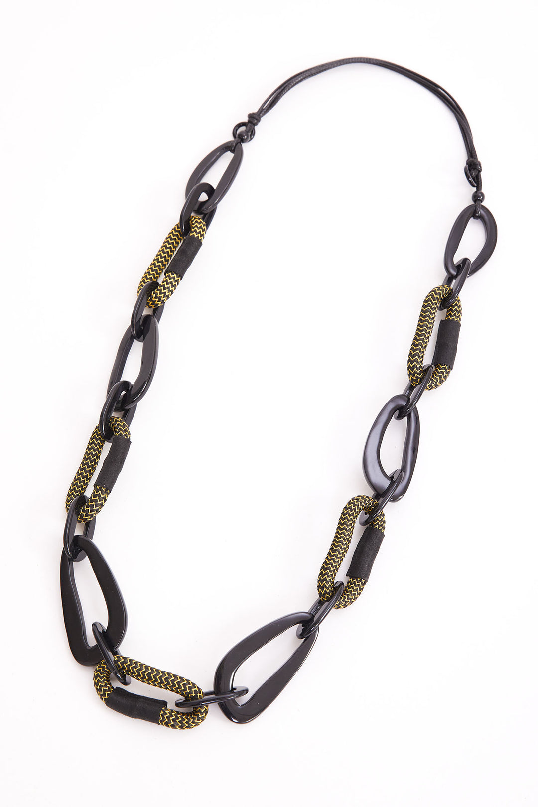 Naya Loop Necklace Black Gold NAW24313 - Olivia Grace Fashion