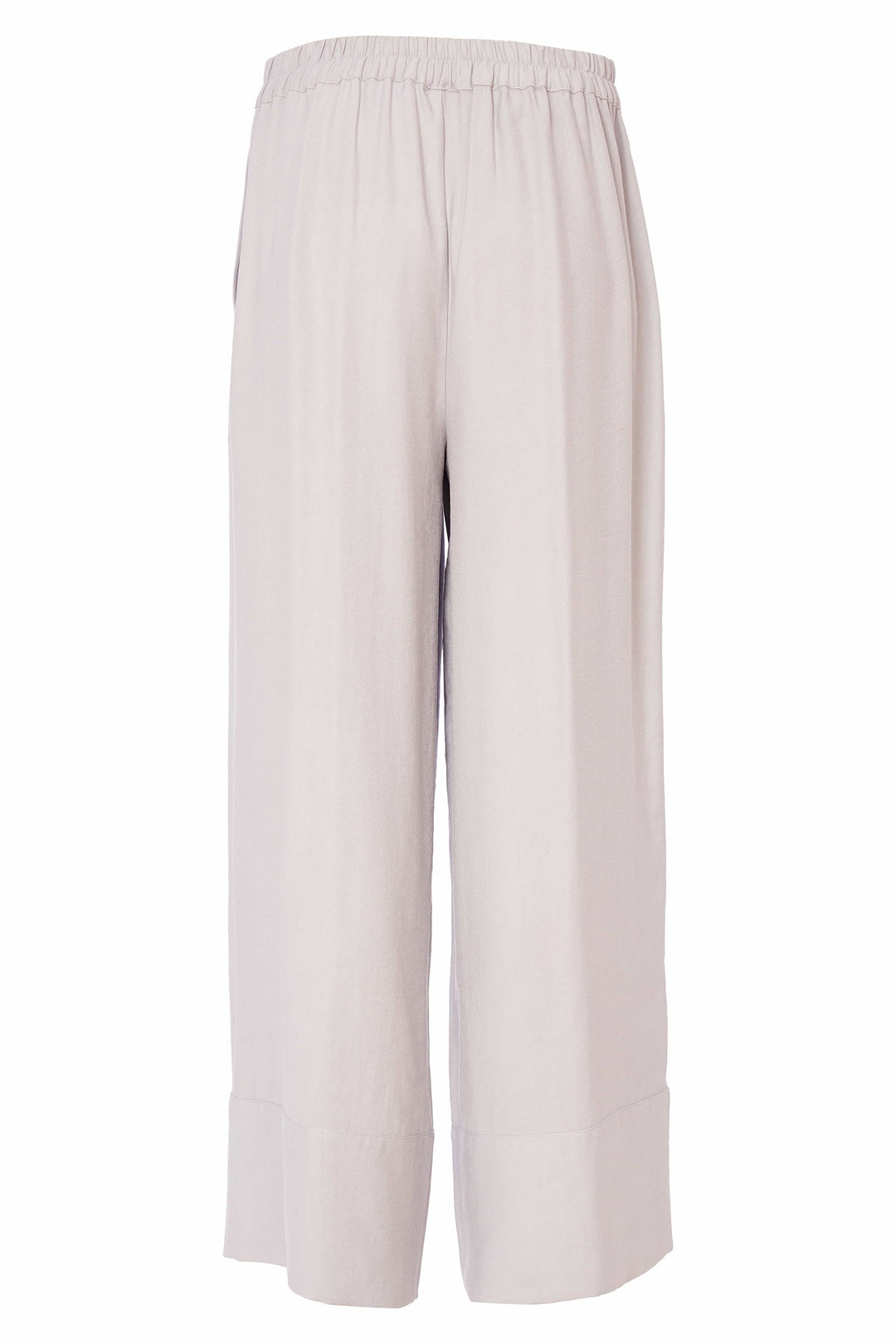 Naya NAS25307 Light Grey Wide Leg Trousers - Olivia Grace Fashion