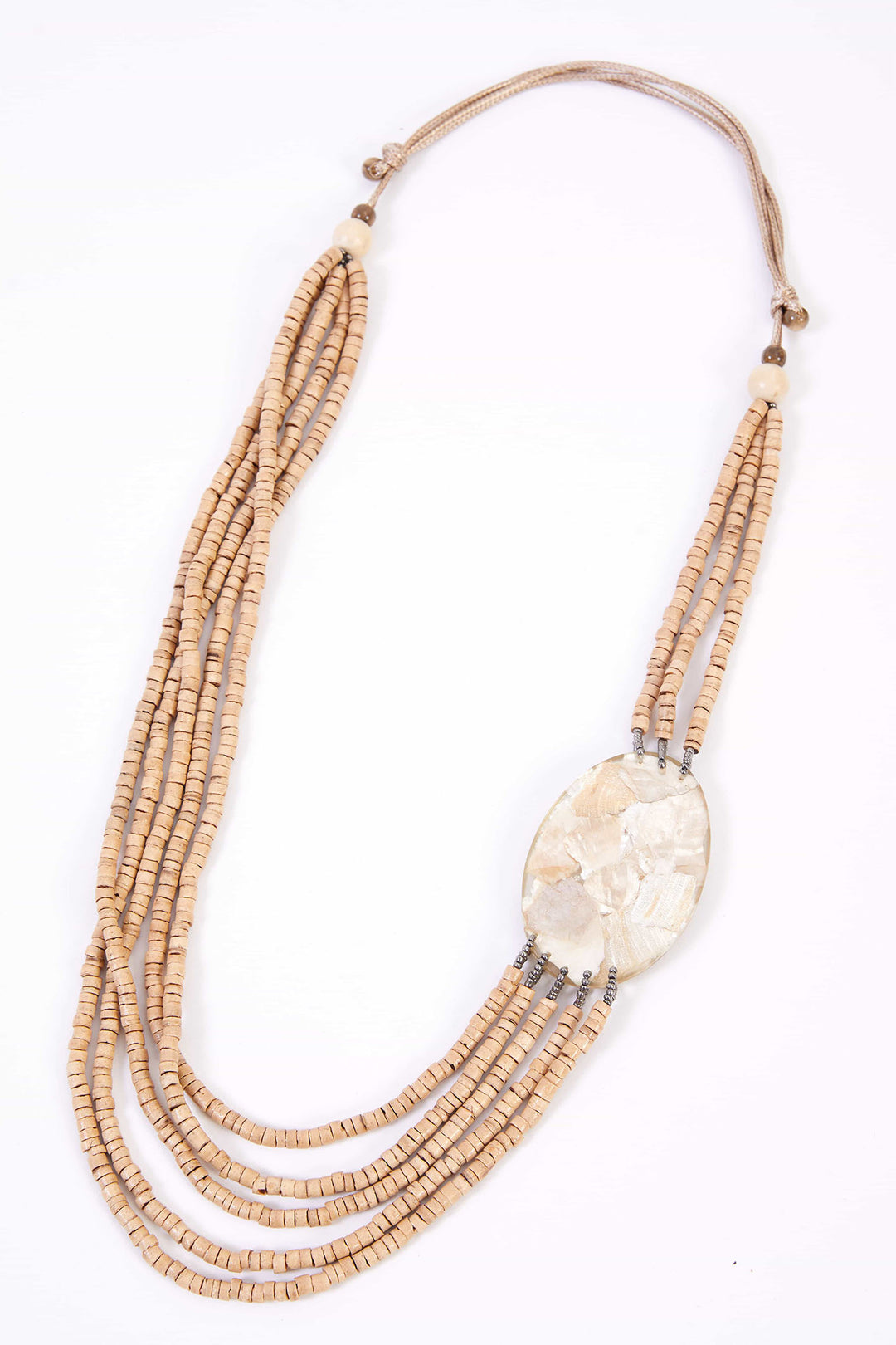 Naya Necklace Shell Disc NAS25341 02 - Olivia Grace Fashion