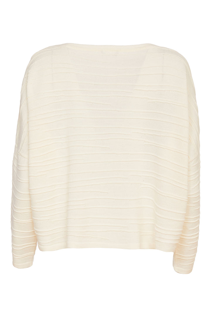 Naya Ribbed Knit Top Cream NAW24205 - Olivia Grace Fashion