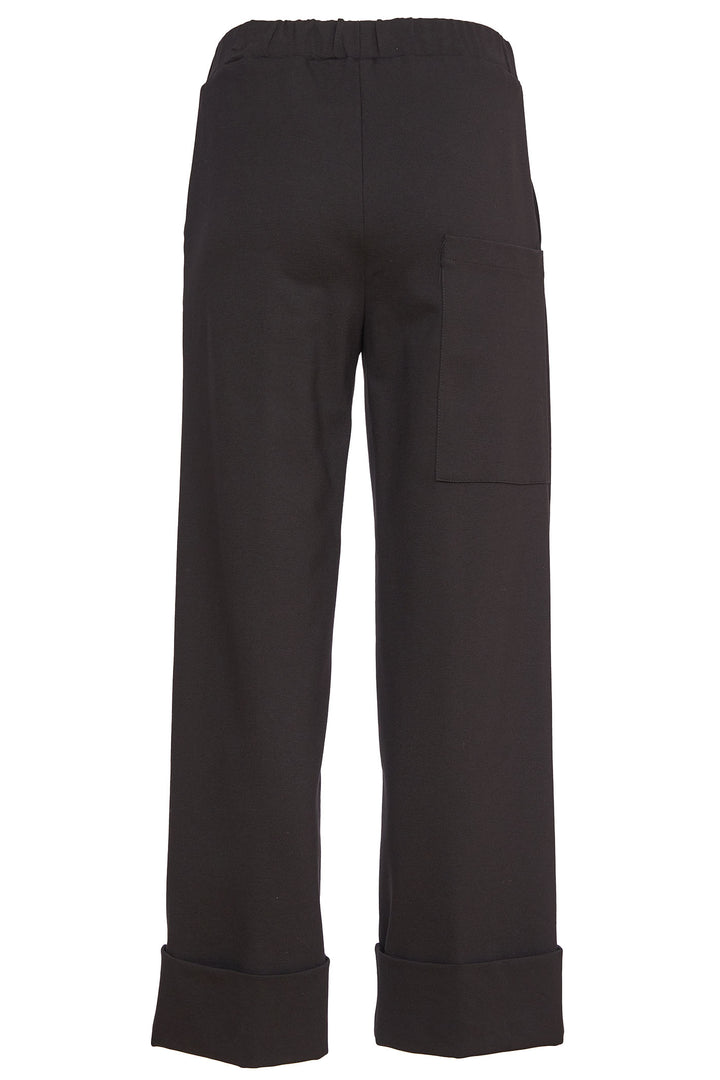 Naya Turn Up Trousers Black NAW24256 - Olivia Grace Fashion