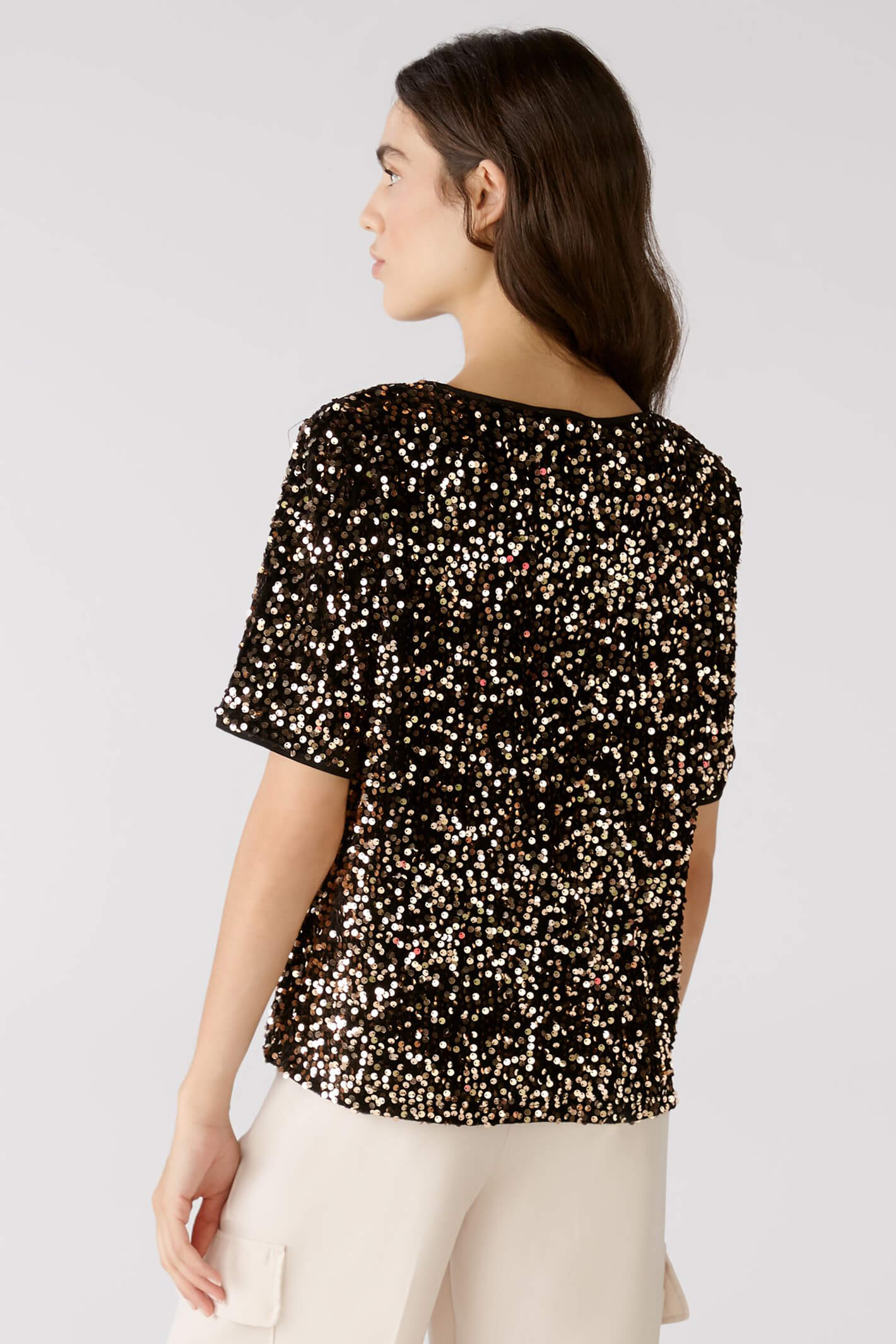 Gold sequin tops outlet uk