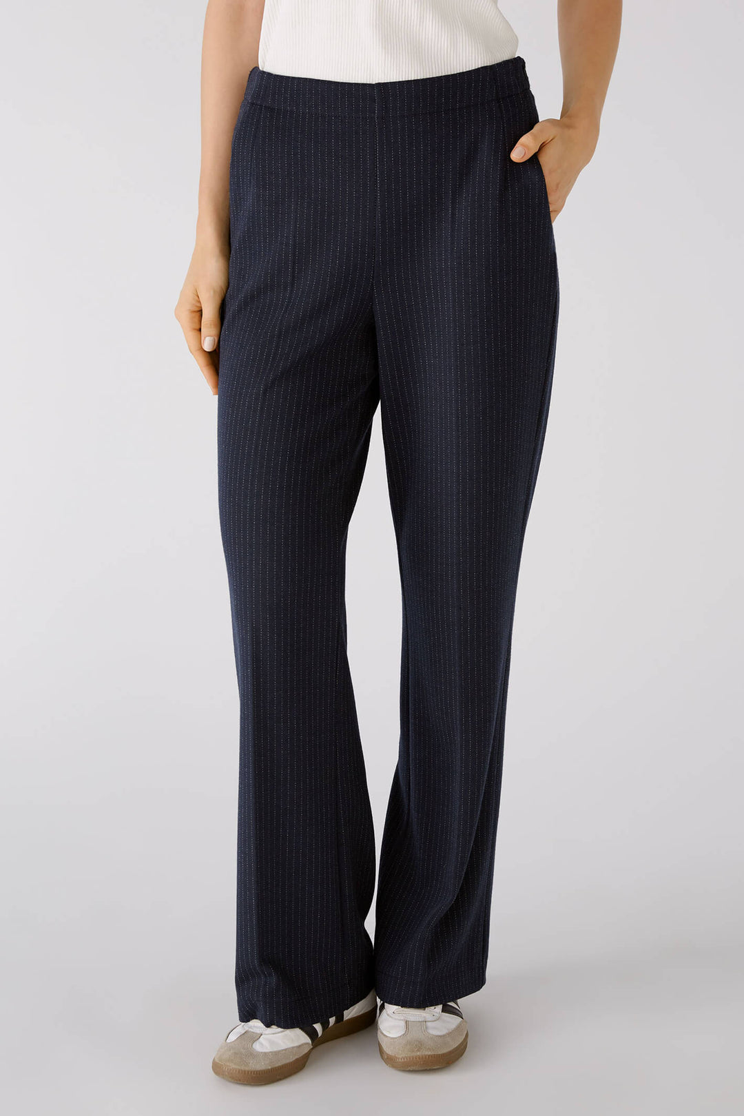 Grey Pinstripe Trousers
