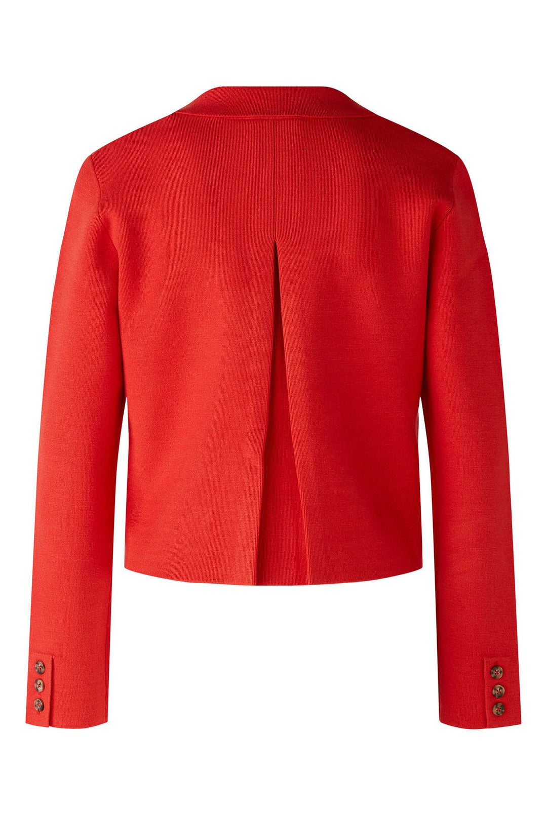 Oui 86688 Aura Orange Two Button Knitted Cropped Jacket - Olivia Grace Fashion