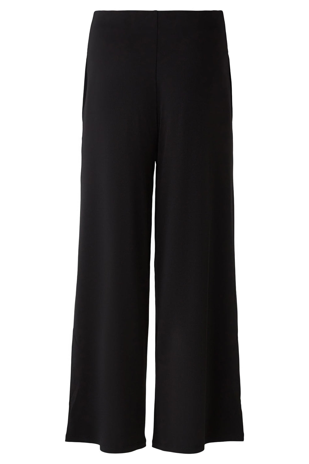Oui 88391 Black Pull-On Culotte Trousers - Olivia Grace Fashion