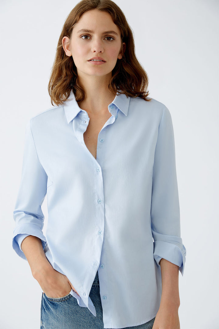 Oui Anuya Shirt Blouse Light Blue 89101-5160 - Olivia Grace Fashion