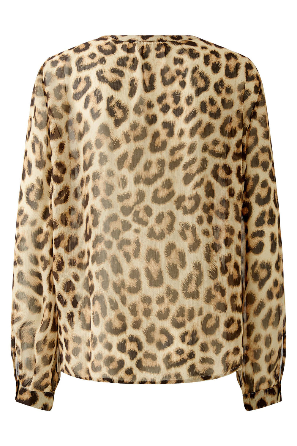 Oui Blouse Camel Grey Animal Print 91899 0749 - Olivia Grace Fashion