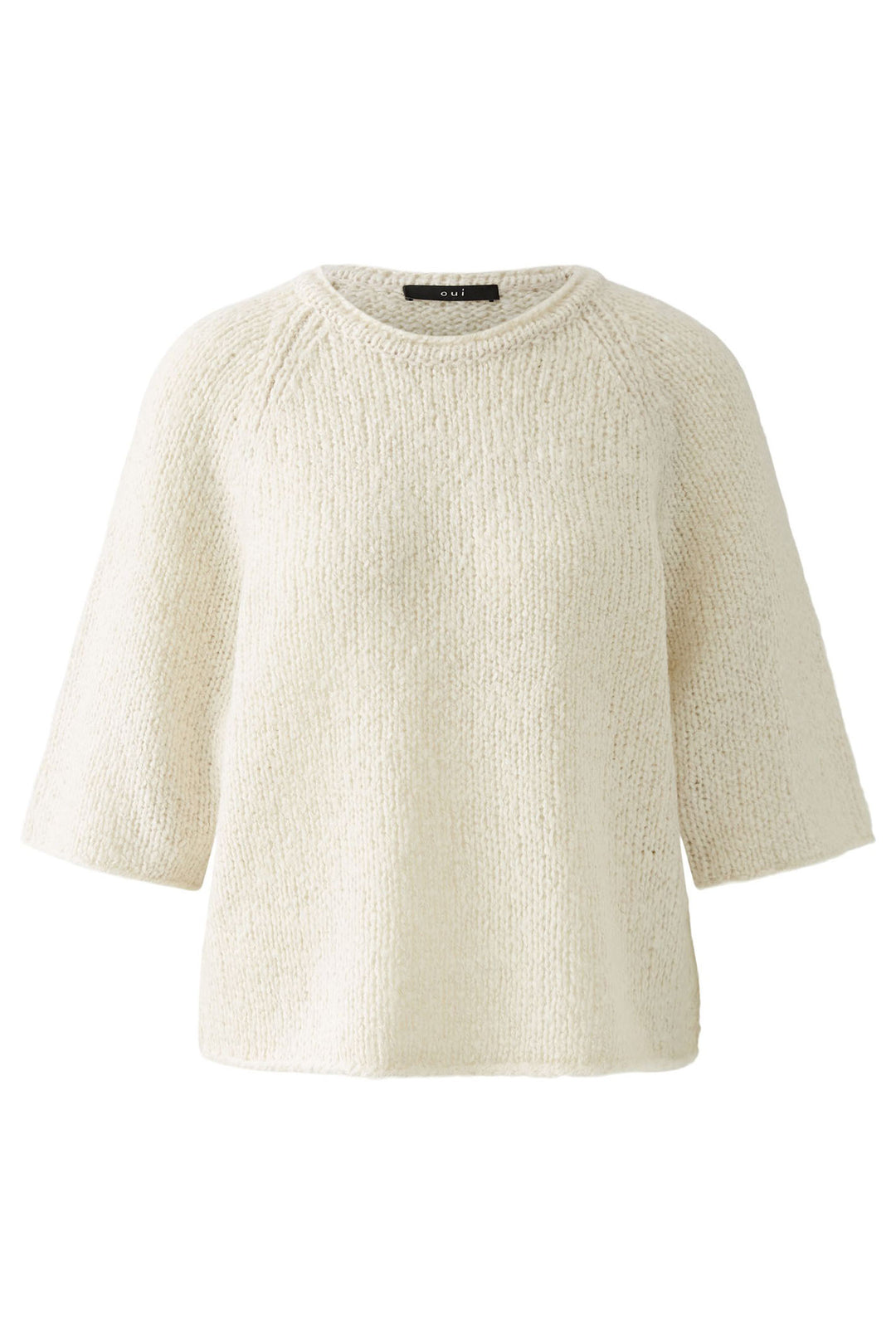 Oui Jumper Off White Cream 91965 1021 - Olivia Grace Fashion