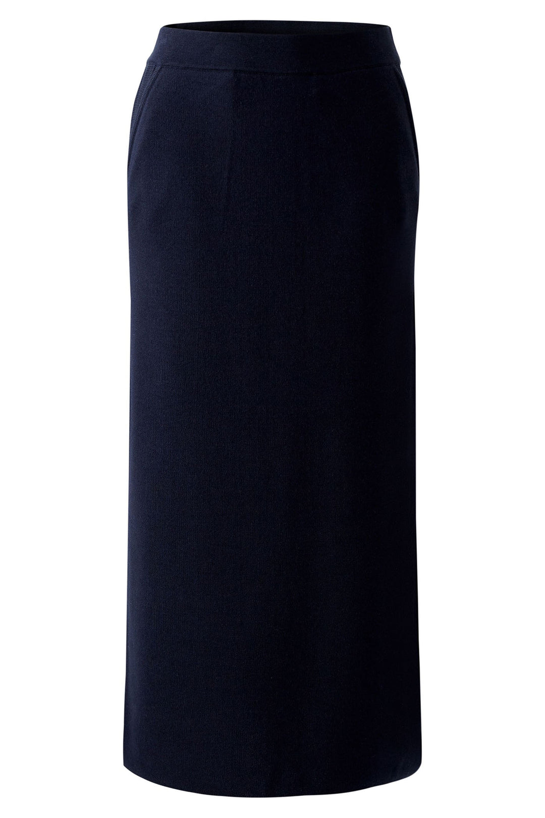 Oui Knit Skirt Dark Blue Pull-On 91804 5742 - Olivia Grace Fashion