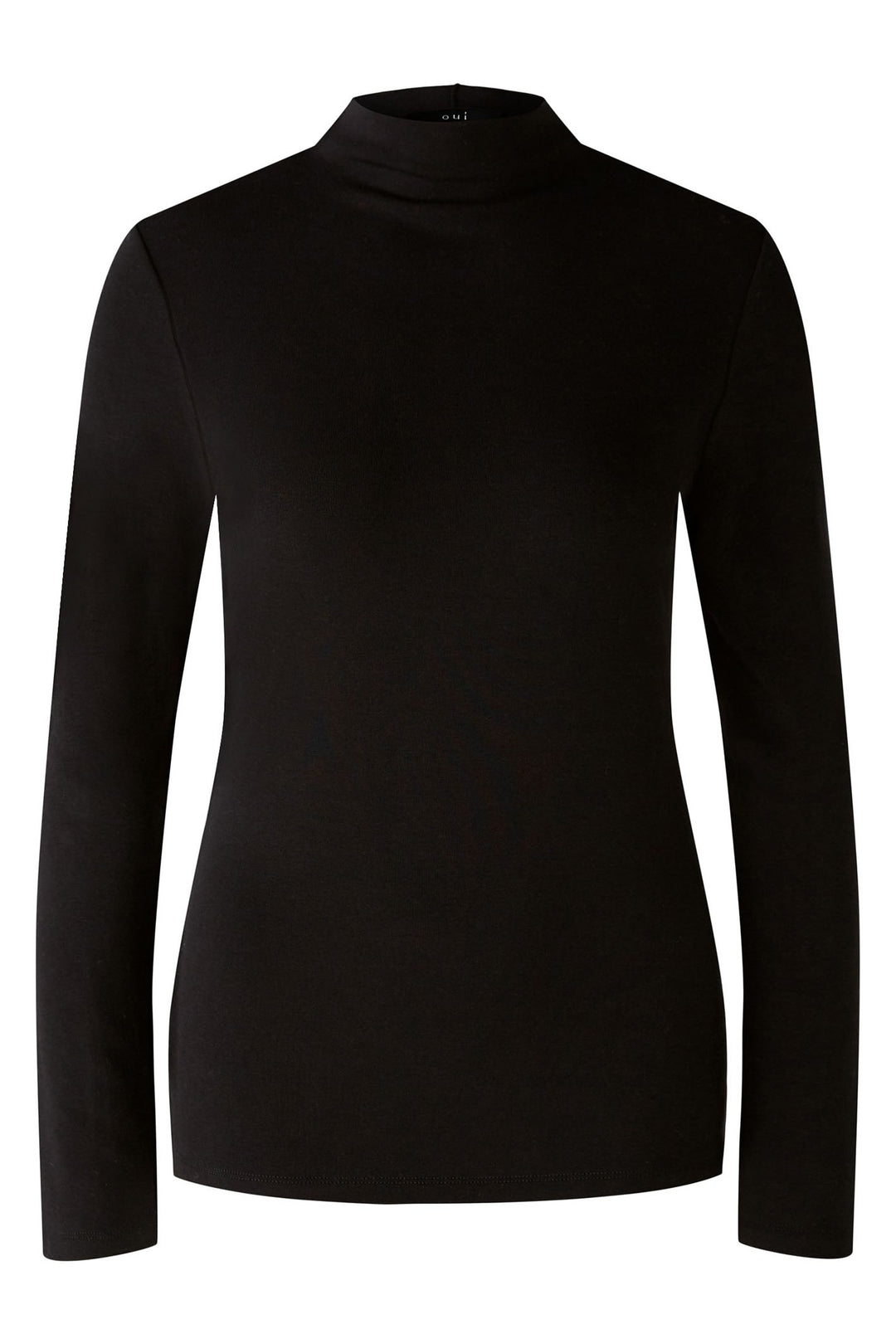 Oui Polo Neck Top  Black 90193-9990 - Olivia Grace Fashion