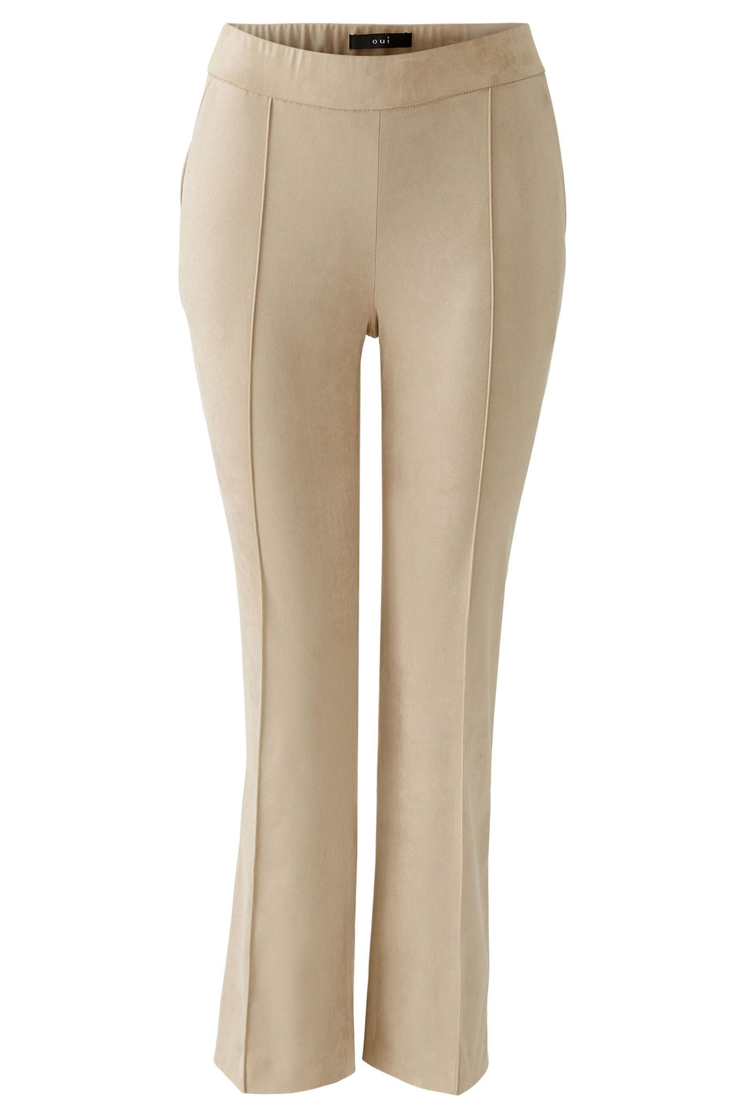 Oui Trousers Pull-On Light Stone 92044 7230 - Olivia Grace Fashion