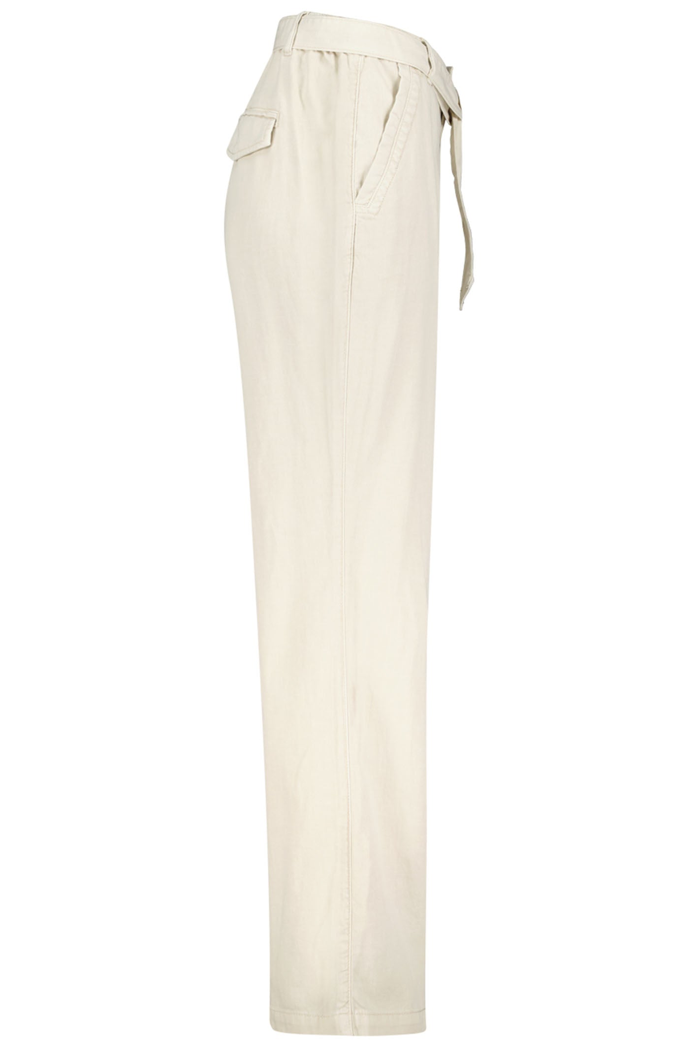 Red Button SRB4169A Colette Pearl Cream Cotton Linen Trousers 69cm