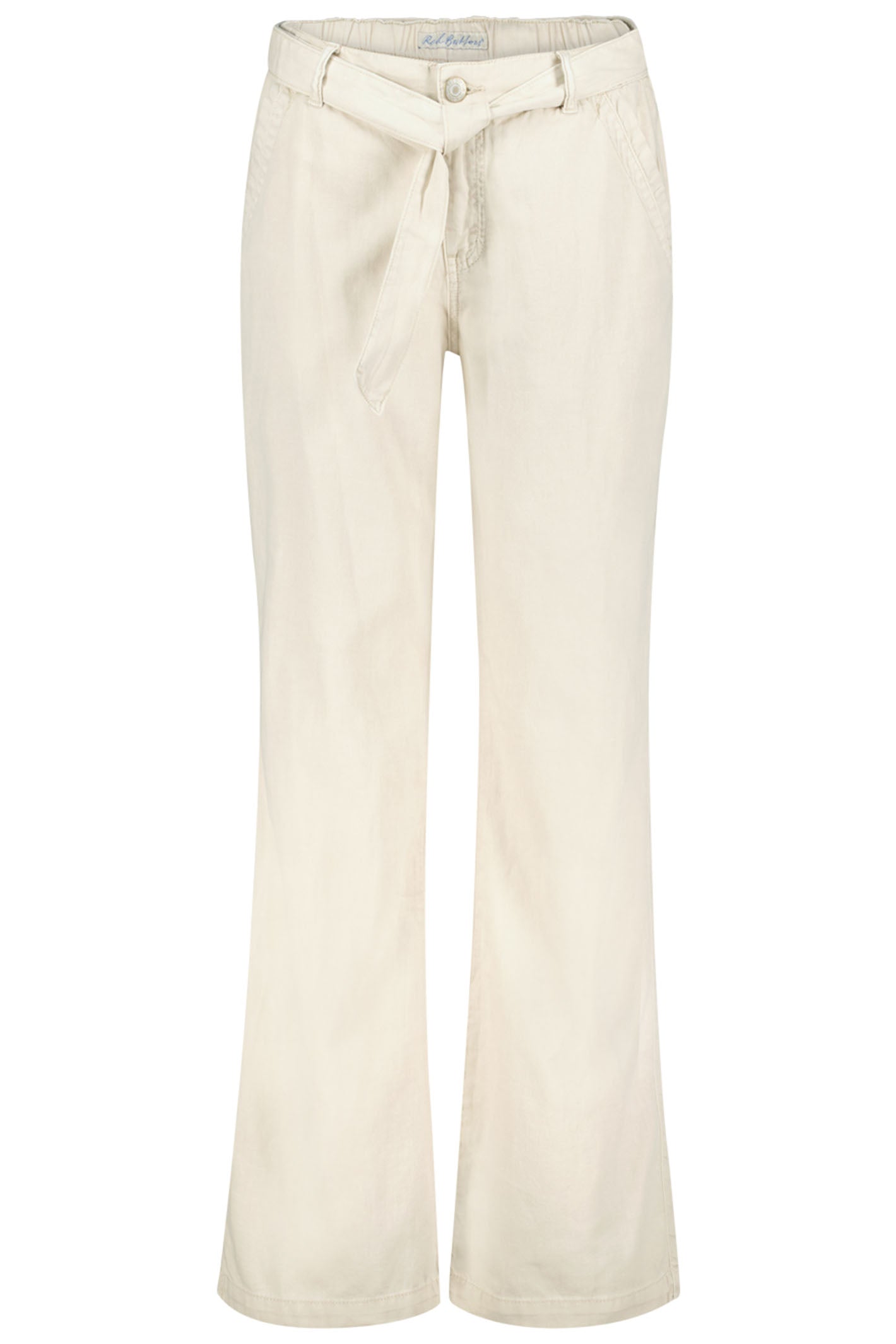 Red Button SRB4169A Colette Pearl Cream Cotton Linen Trousers 69cm