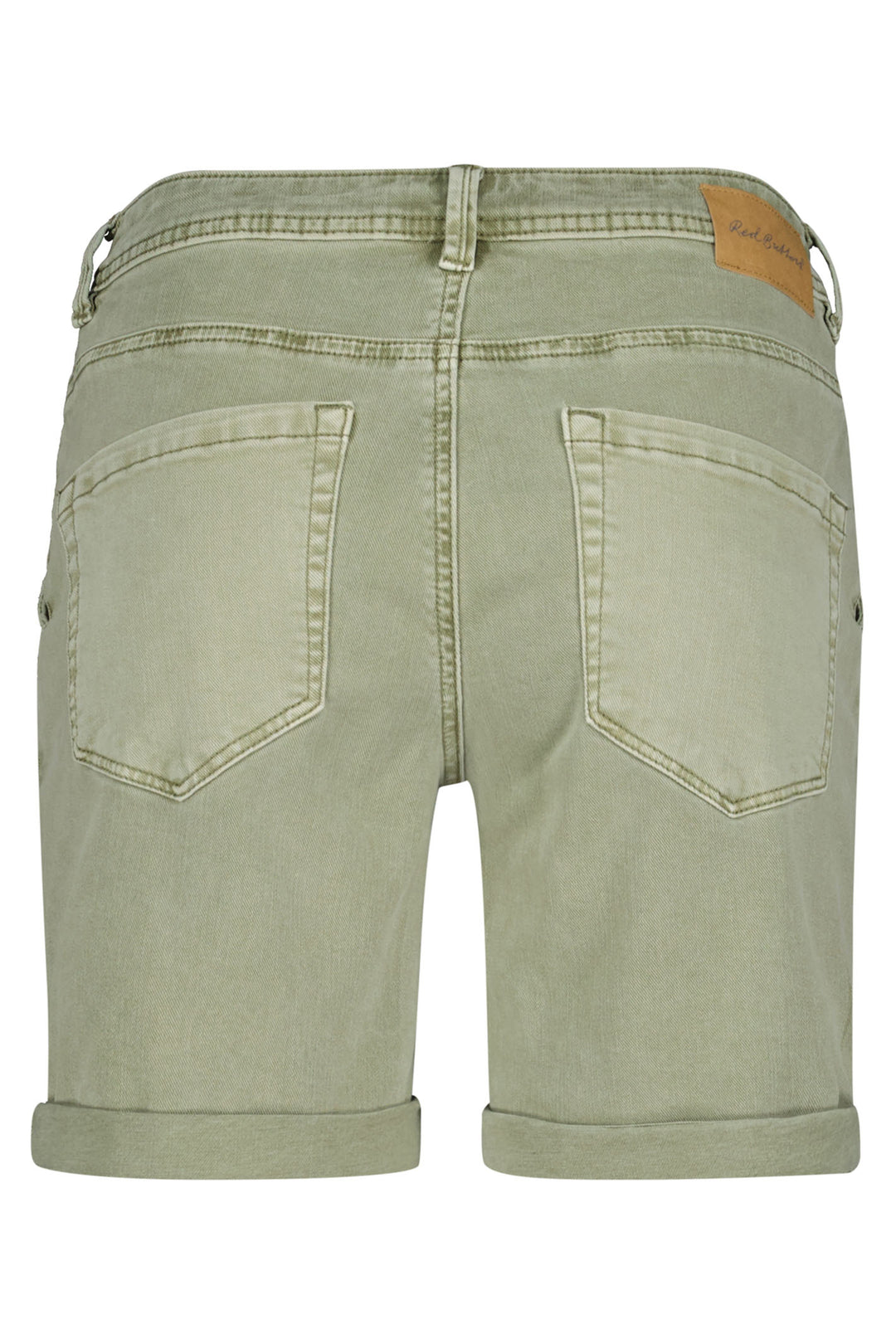 Red Button SRB4229 Bibette Tea Green Denim Shorts - Olivia Grace Fashion