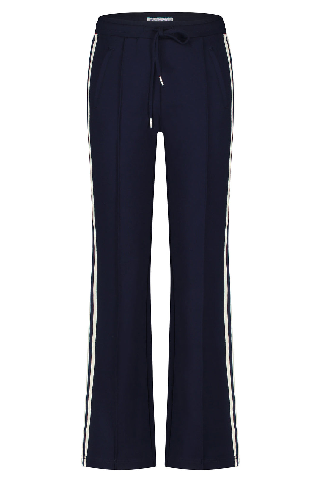 Red Button SRB4482B Dark Blue Colette Trousers Punta Drawstring With Sidetape - Olivia Grace Fashion