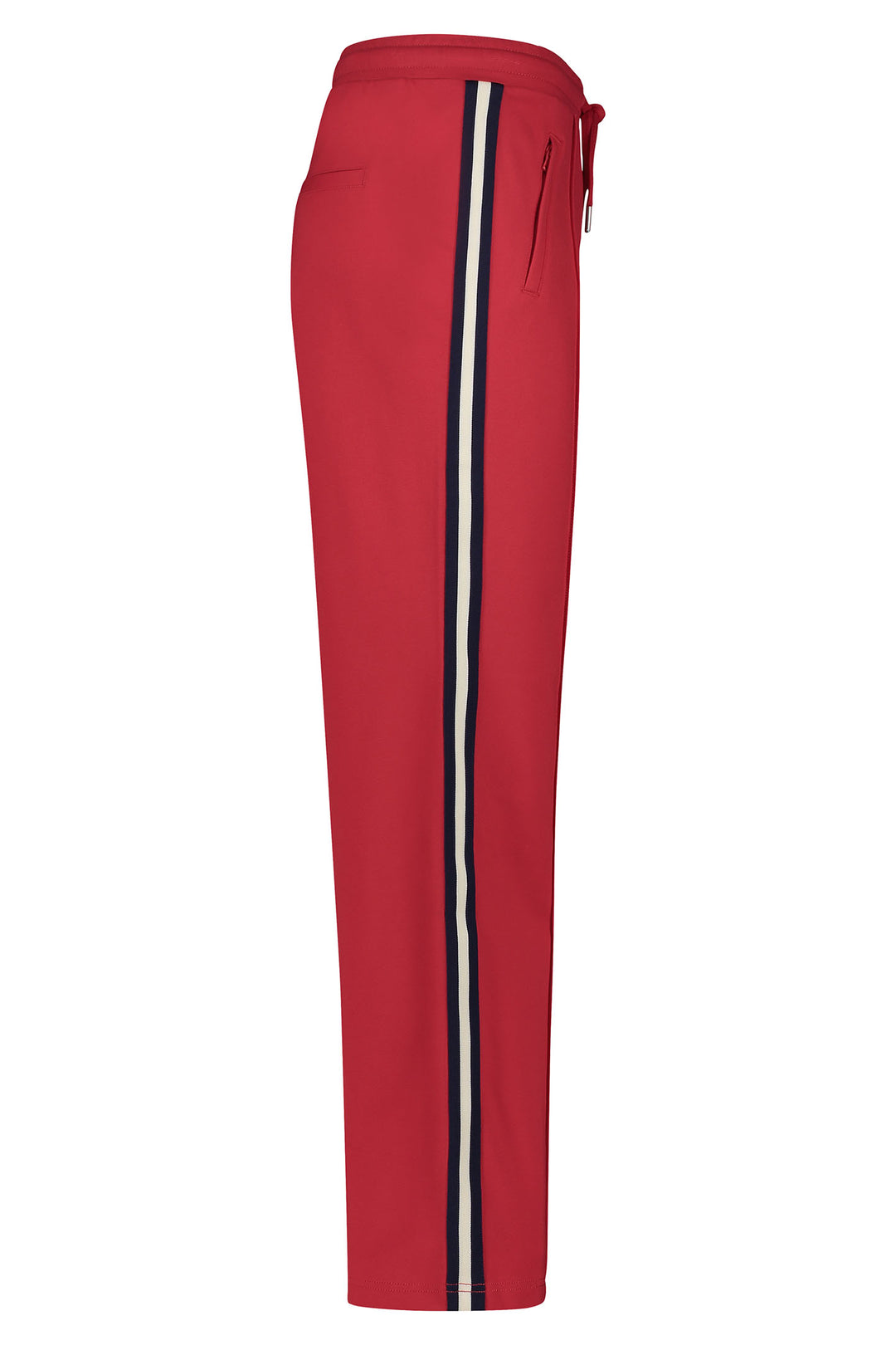 Red Button SRB4482B Red Colette Trousers Punta Drawstring With Sidetape - Olivia Grace Fashion