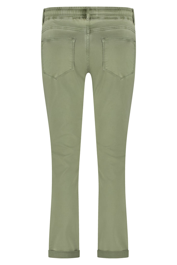 Red Button Tessy Trousers Cropped Jogger Summer Sage Green SRB4502 - Olivia Grace Fashion