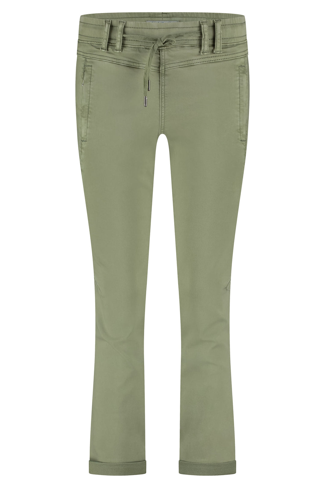 Red Button Tessy Trousers Cropped Jogger Summer Sage Green SRB4502 - Olivia Grace Fashion