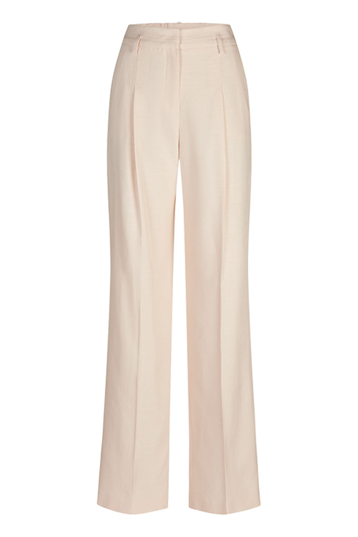 Riani Trousers Fresco Fiammato Wide Fit Blé Cream 533290-4355-802 - Olivia Grace Fashion