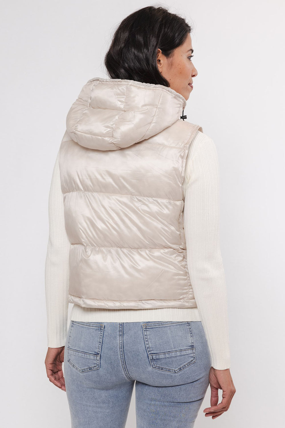 Rino & Pelle Body Warmer Padded Gilet Birch Cream Reia 7002412 - Olivia Grace Fashion