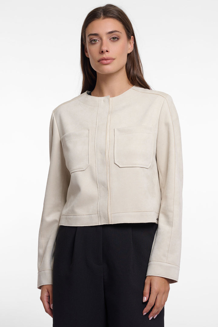 Rino & Pelle Breaker Jacket Birch Cream 7002522 - Olivia Grace Fashion