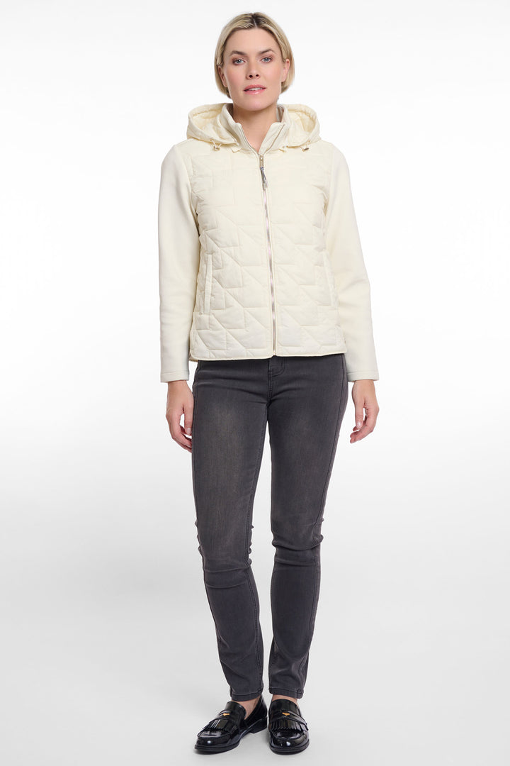 Rino & Pelle Gisela Light Quilted Jacket Birch Cream 7002521 - Olivia Grace Fashion