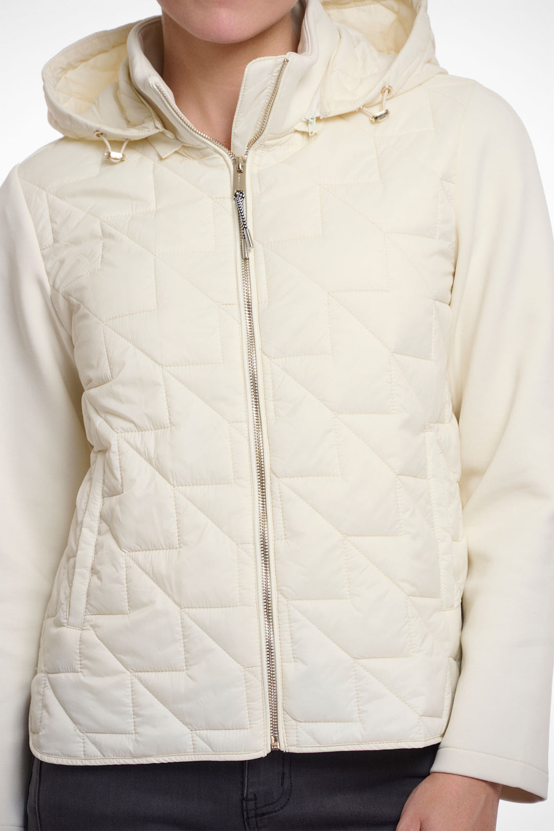 Rino & Pelle Gisela Light Quilted Jacket Birch Cream 7002521 - Olivia Grace Fashion