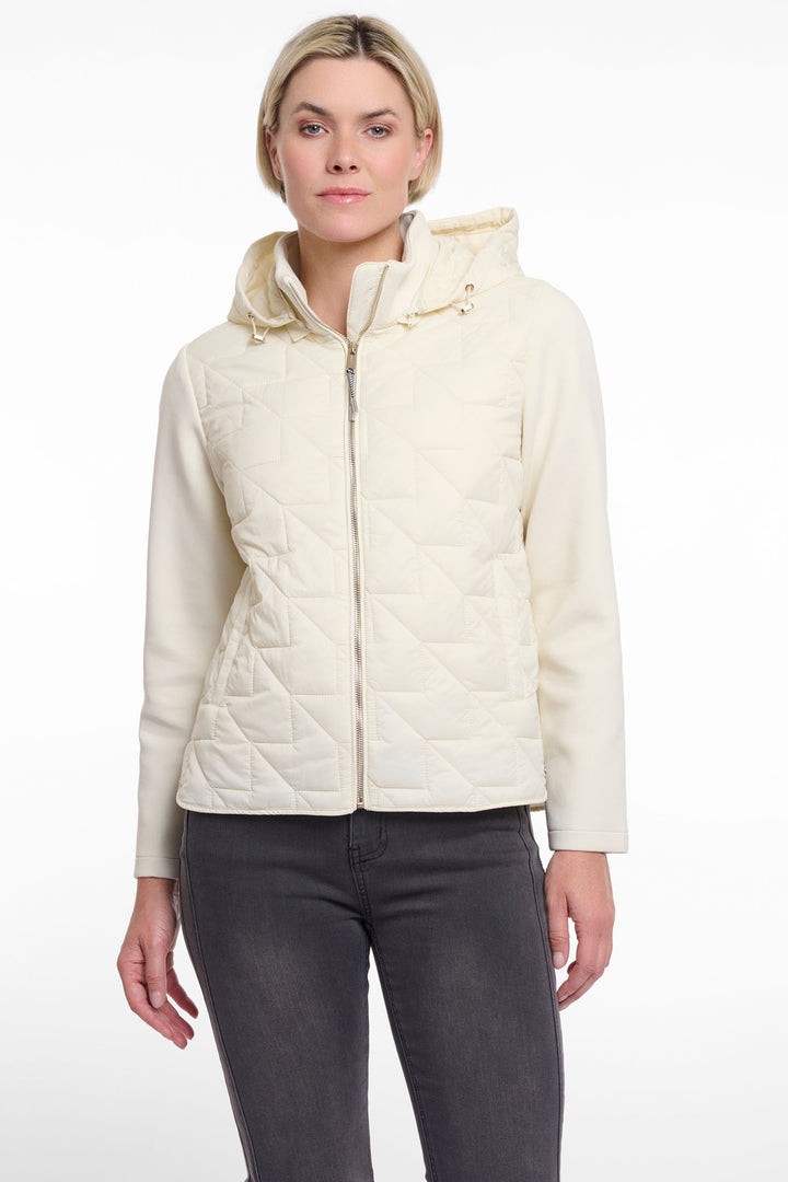 Rino & Pelle Gisela Light Quilted Jacket Birch Cream 7002521 - Olivia Grace Fashion